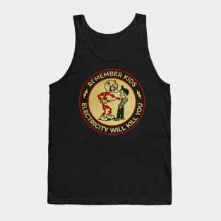 Electricity Will Kill You Retro Tank Top